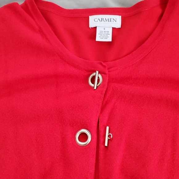 Carmen Marc Valvo Cardigan, size Small - Picture 2 of 5